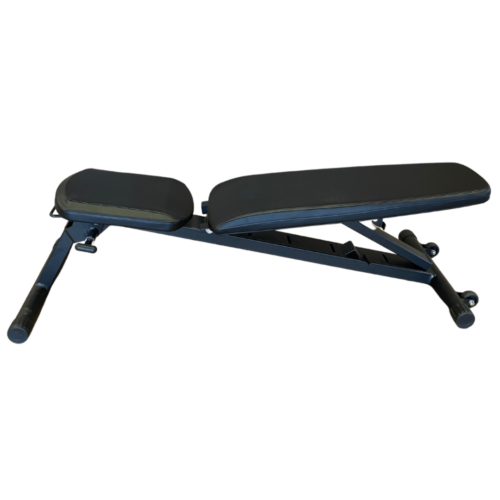 Commercial FID adjustable dumbbell bench in incline position with 800 lb capacity